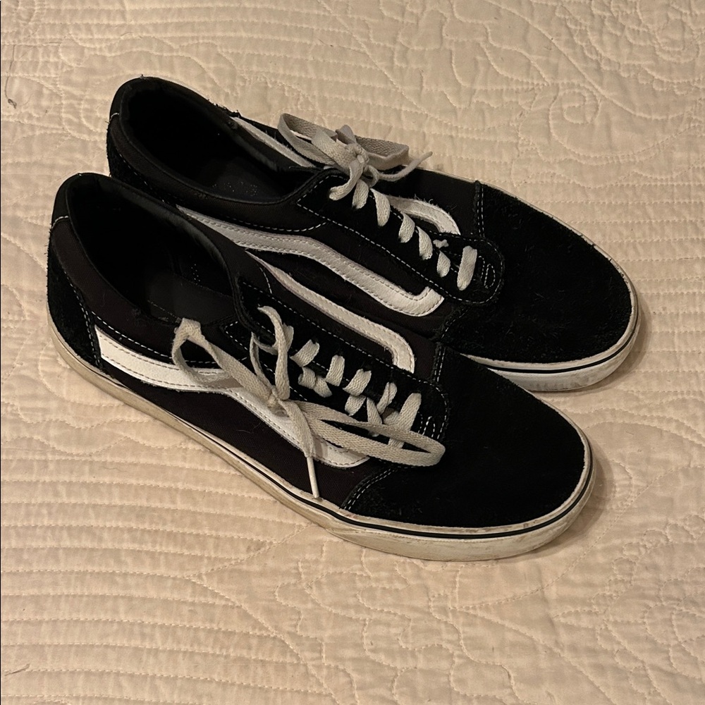 Black and white Old Skool Vans